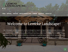 Tablet Screenshot of lemckelandscape.com